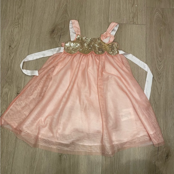 H&M toddler dress in pink and gold - Picture 1 of 4